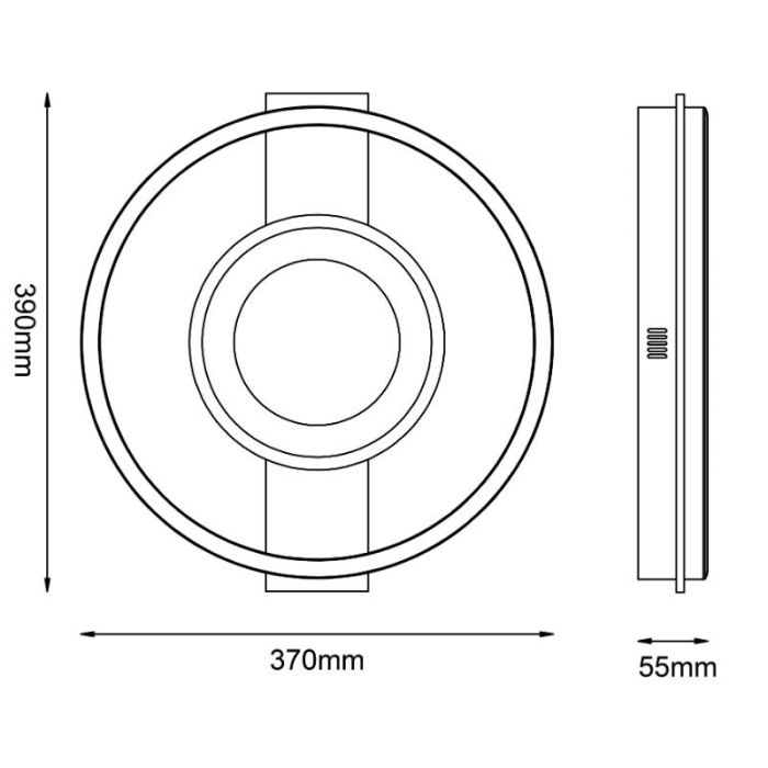 Design Deckenlampe Braun, Konrad, 20W, 3000K LED