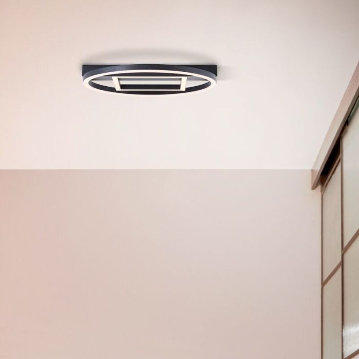 Design Deckenlampe Schwarz, Konrad, 20W, 3000K LED
