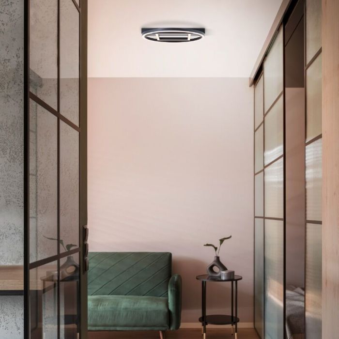 Design Deckenlampe Schwarz, Konrad, 20W, 3000K LED