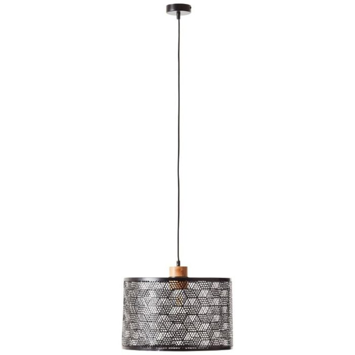 Holz Pendelleuchte Esszimmer Schwarz, Sherona