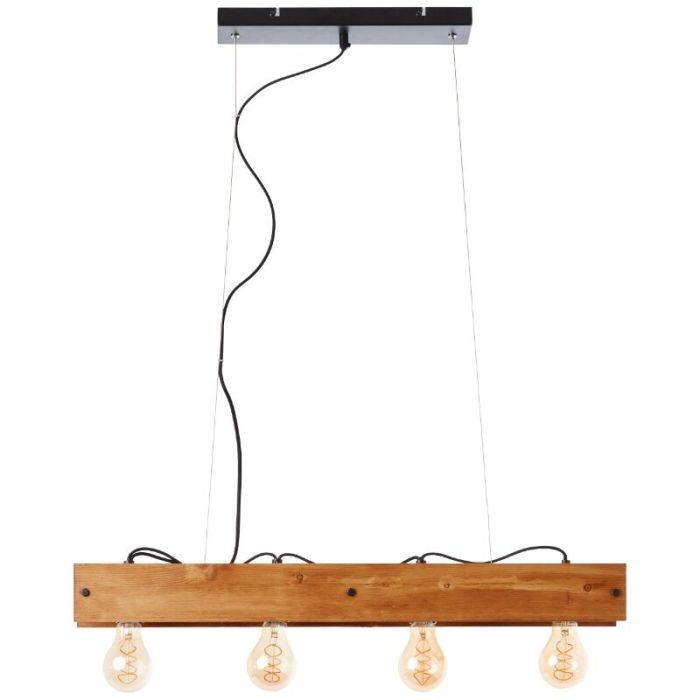 Holz Pendelleuchte Braun, Rasha