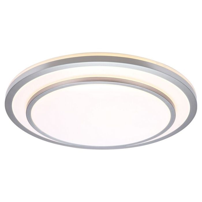Moderne Deckenlampe Chrom, Richie, 12W, 3000K LED