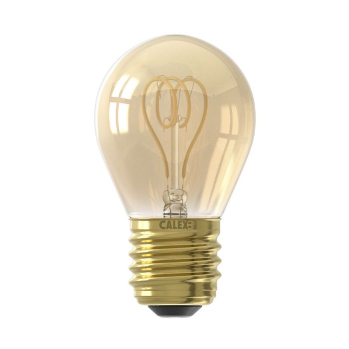 Dimmbare Calex E27 LED-Filament Lampe Bernstein, 2,5W, 2100K