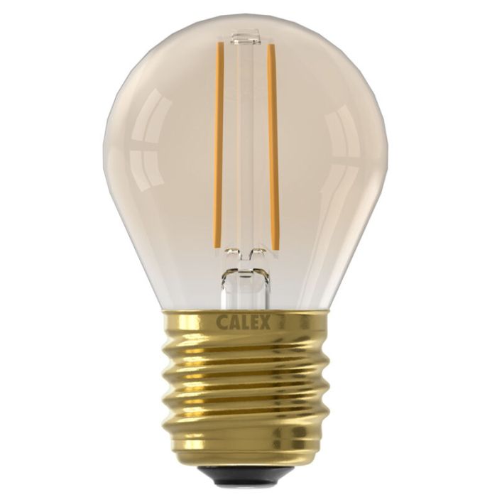 Dimmbare Calex E27 LED-Filament Lampe Bernstein, 3,5W, 2100K