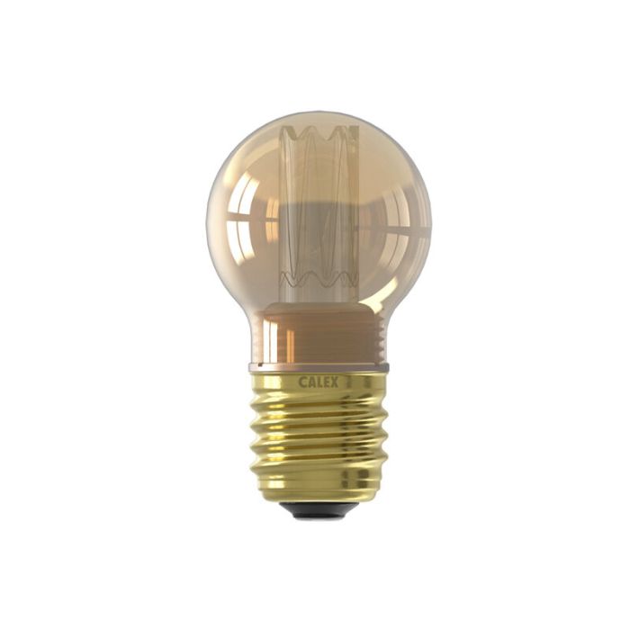 Dimmbare Calex E27 LED-Filament Lampe Bernstein, 2,3W, 1800K