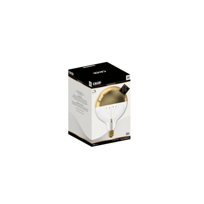 Dimmbare Calex E27 LED-Kopfspiegellampe Gold, 4W, 1800K
