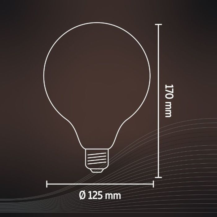 Dimmbare Calex E27 LED-Kopfspiegellampe Gold, 4W, 1800K