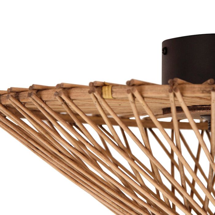 Rattan Deckenlampe Braun, Akif