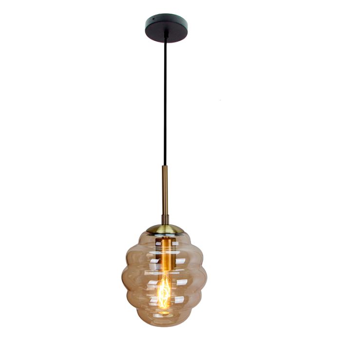 Moderne Pendelleuchte Bernstein, Lemay