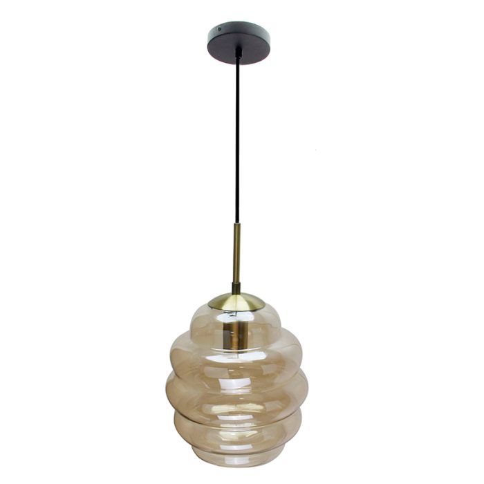 Moderne Pendelleuchte Bernstein, Lemay