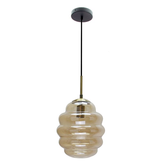 Moderne Pendelleuchte Bernstein, Lemay