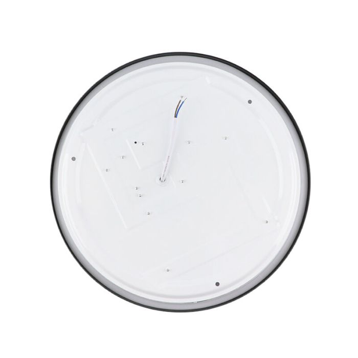 Schwarze moderne Deckenlampe Kunststoff, Kos, 22W, 3000K LED