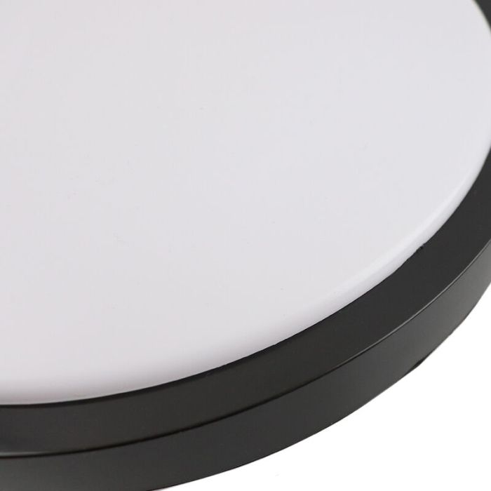 Schwarze moderne Deckenlampe Kunststoff, Kos, 22W, 3000K LED