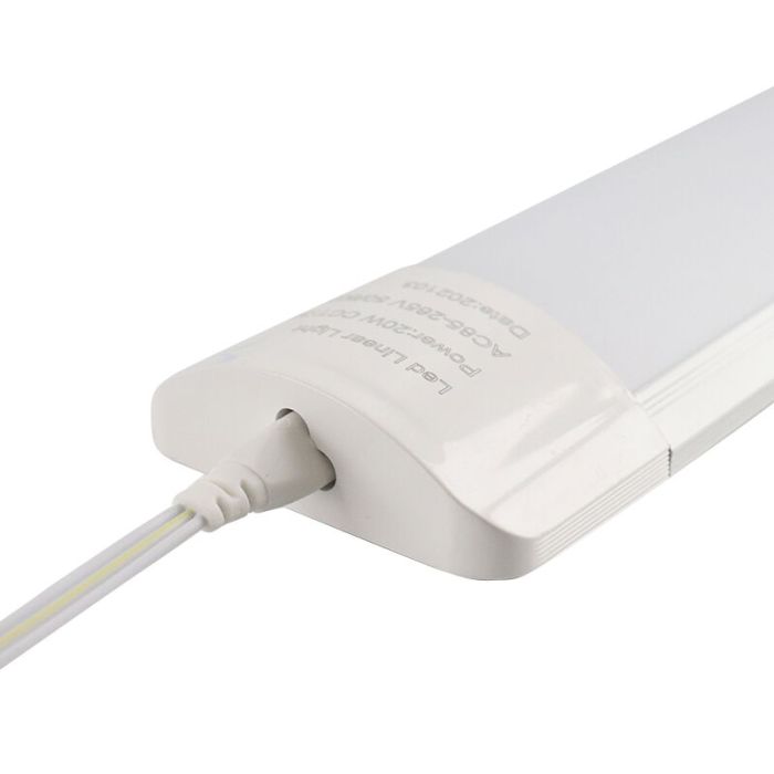 Anschließbare 60 cm LED Werkstatt Deckenleuchte - Enrique - 20W - 3000K