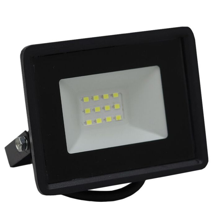 Schwarze Scheinwerfer Kunststoff, Boaz, 10W, 6500K LED, IP66