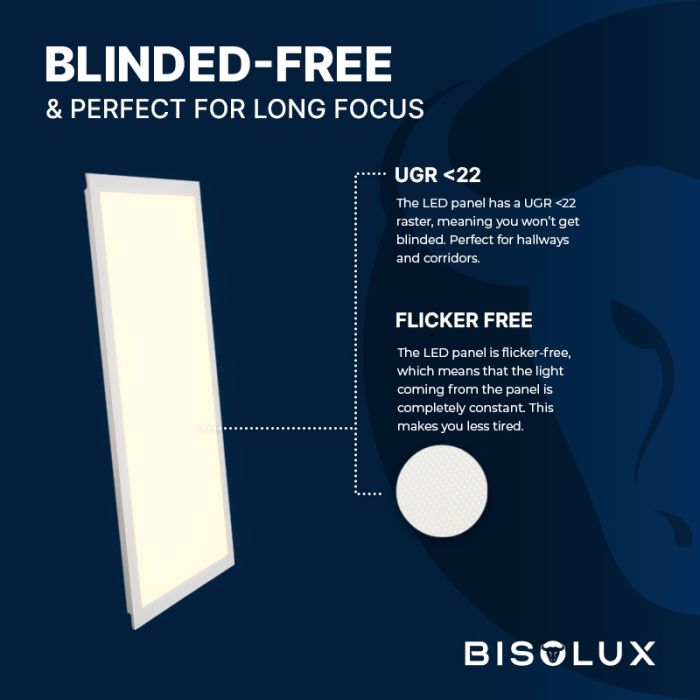 LED Panel 120x30 - 38W - 3000K - Back-lit