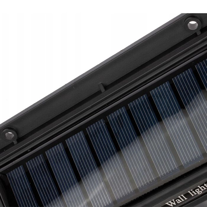 Schwarze Solar Außen Wandleuchte Kunststoff, Albert, 8W, 6000K LED, IP65