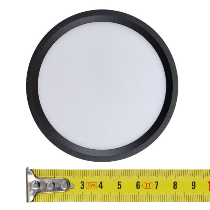Schwarze Deckenleuchte Aluminium, Aletta, 5W, 3000K LED
