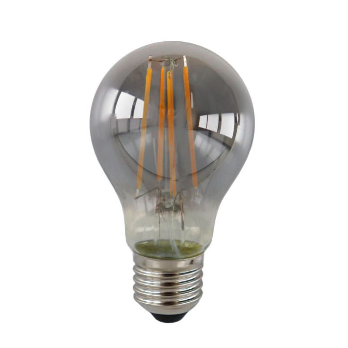 Dimmbare E27 LED Lampe, A60, 5W, Rauchglas, 2200K