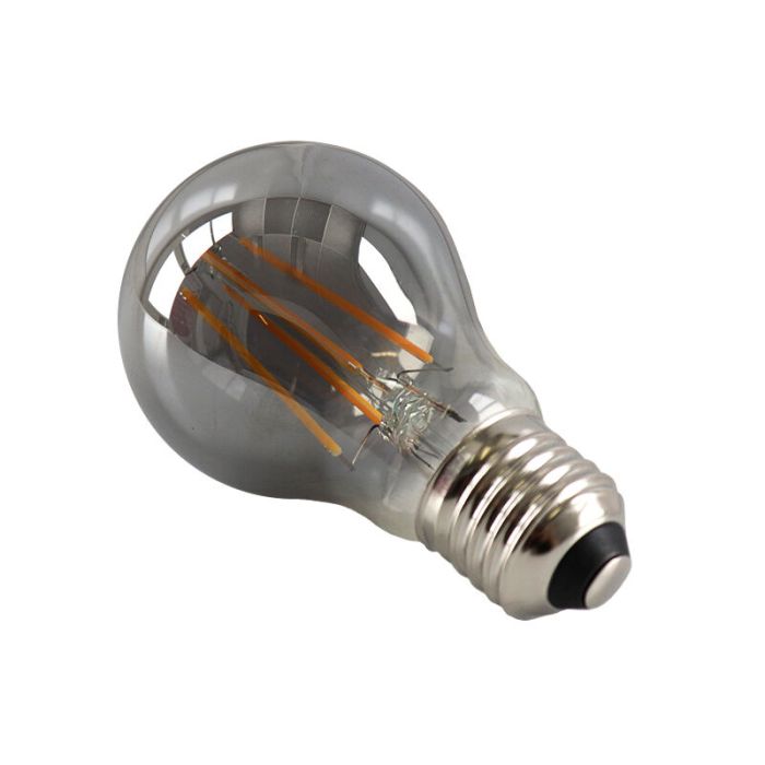 Dimmbare E27 LED Lampe, A60, 5W, Rauchglas, 2200K