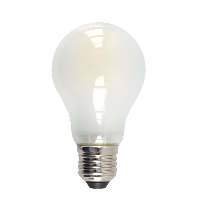 Dimmbare E27 LED Lampe, A60, 5W, weiß glas, 4000k