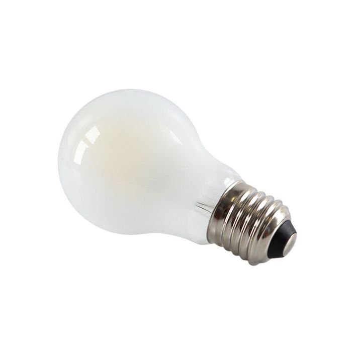 Dimmbare E27 LED Lampe, A60, 5W, weiß glas, 4000k