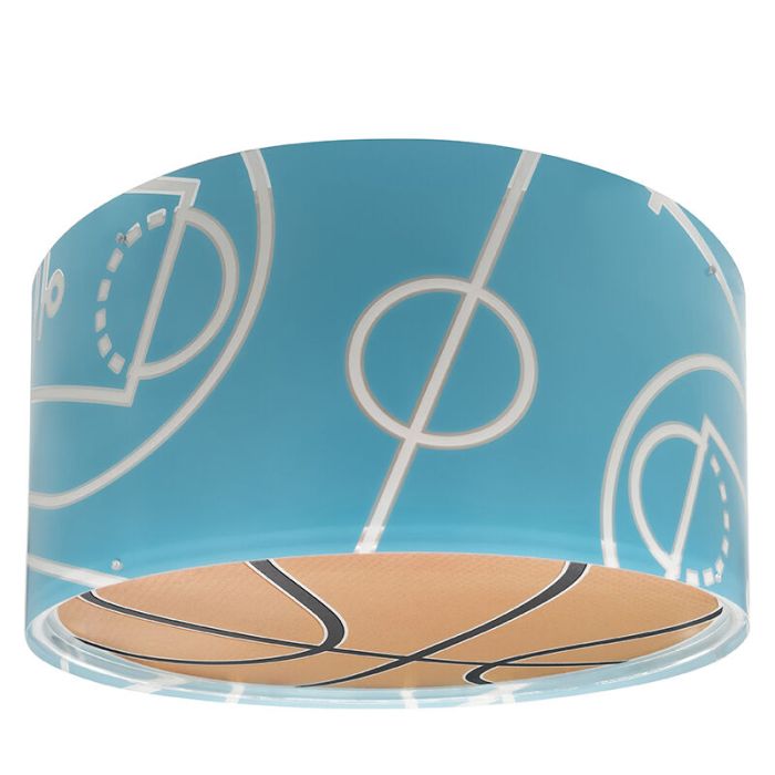 Blaue Kinderzimmer Deckenleuchte Kunststoff, Basketball