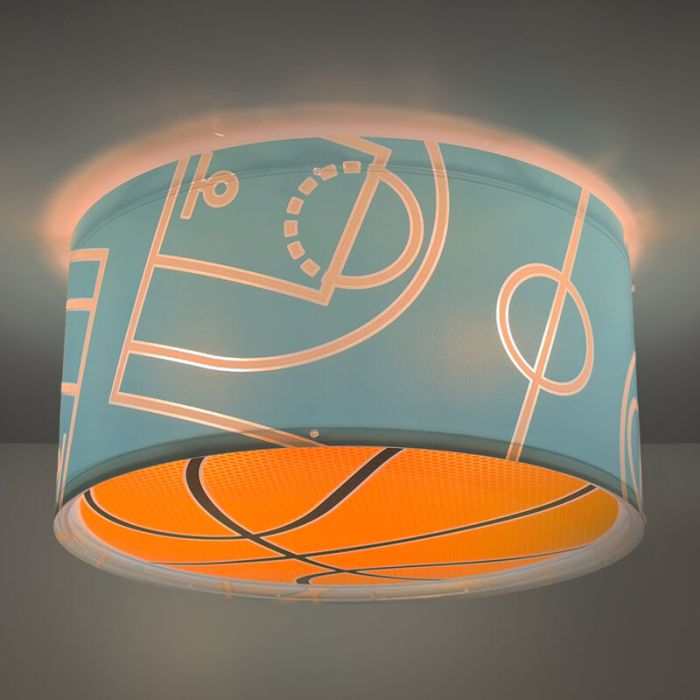 Blaue Kinderzimmer Deckenleuchte Kunststoff, Basketball