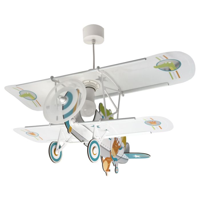 Mehrfarbige Kinderzimmer Pendelleuchte Kunststoff, Crocodile plane