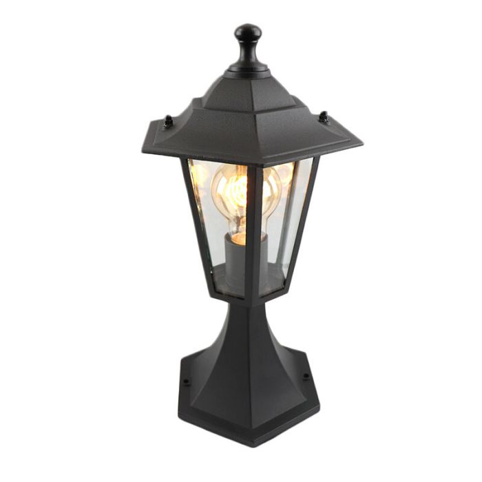 Schwarze antik Außenleuchte Aluminium, Alieke, IP44