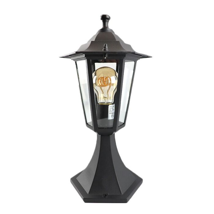 Schwarze antik Außenleuchte Aluminium, Alieke, IP44