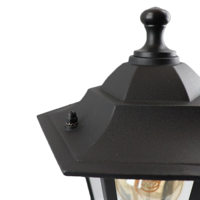 Schwarze antik Außenleuchte Aluminium, Alieke, IP44