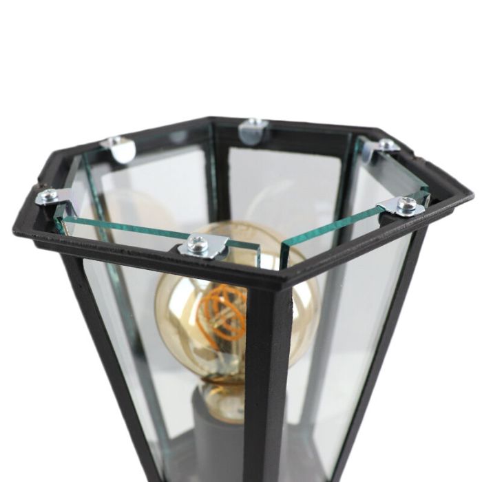 Schwarze antik Außenleuchte Aluminium, Alieke, IP44
