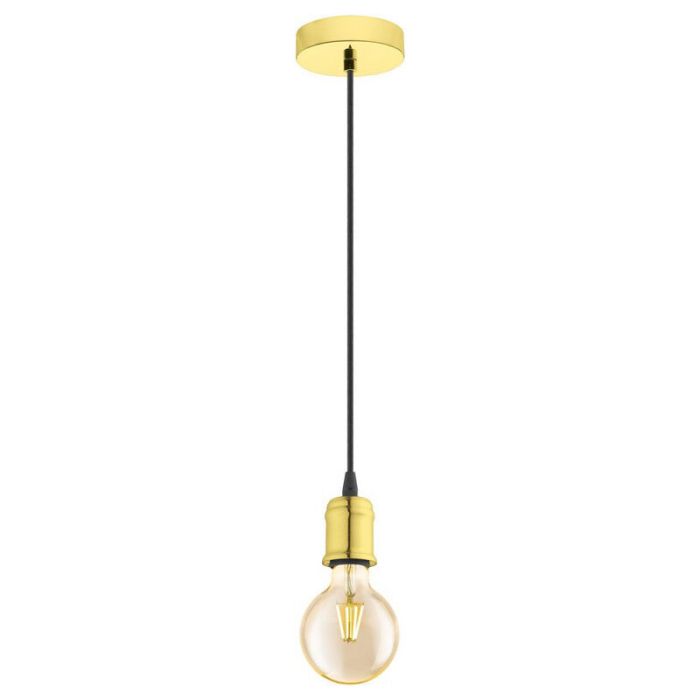 Messing vintage Pendelleuchte Metall, Christel