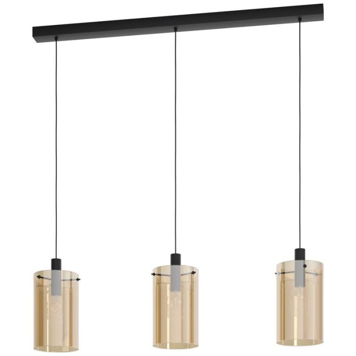 Bernstein moderne Pendelleuchte Glas, Ritesh