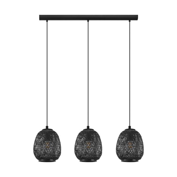 Holz Pendelleuchte Schwarz, Nicole
