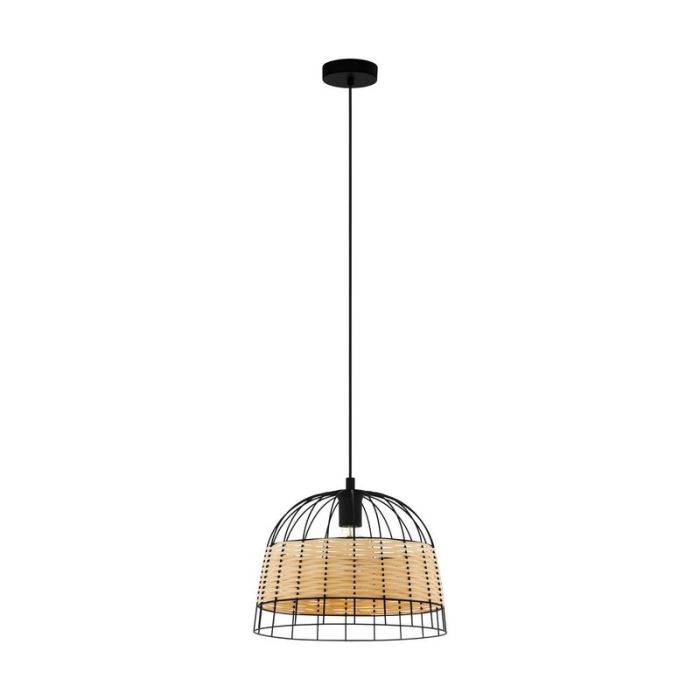 Rattan Pendelleuchte Braun, Guillaume