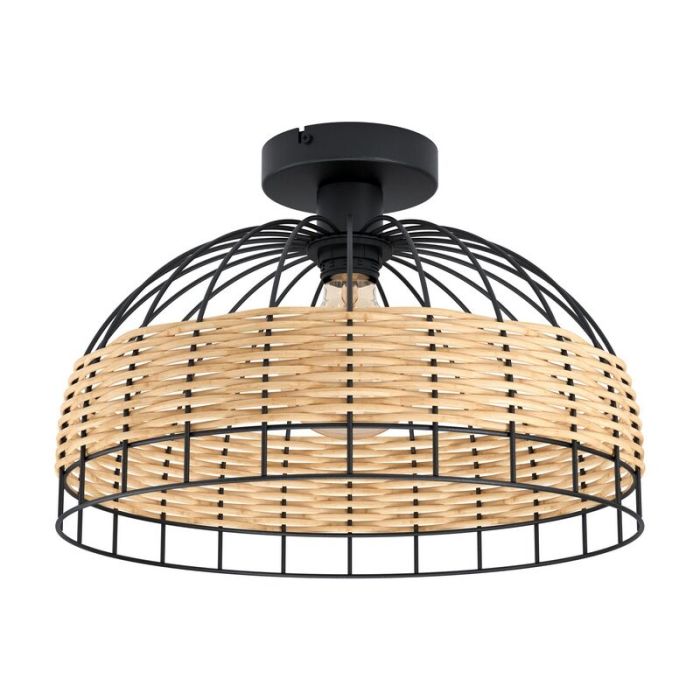 Schwarze landhaus Deckenlampe Stahl, Guillaume