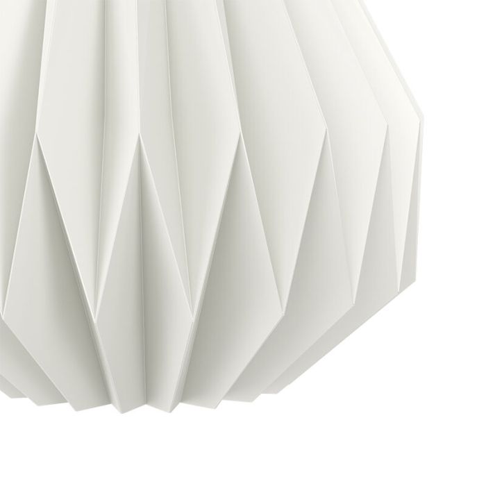 Papier Pendelleuchte Weiß, Leco