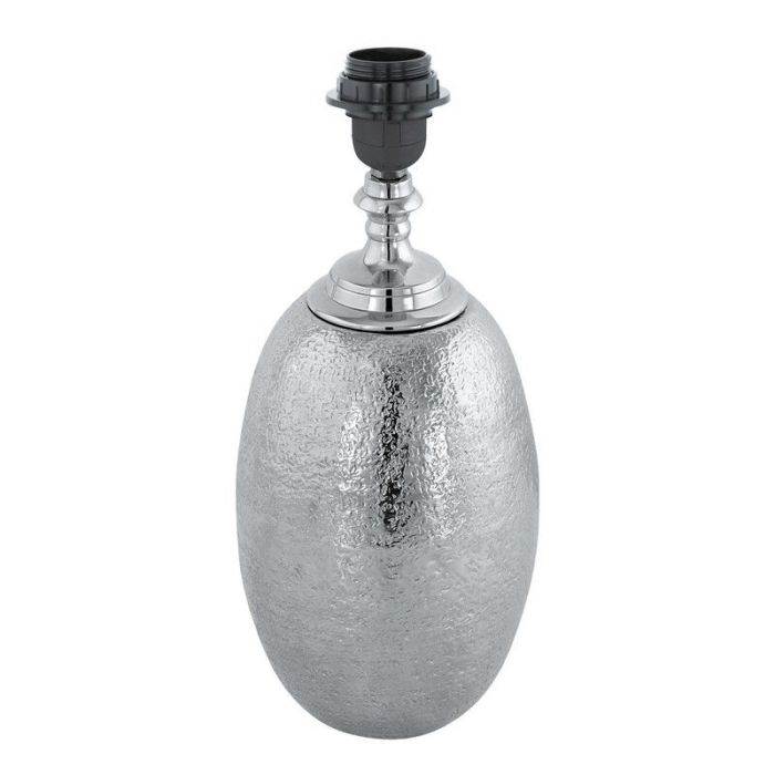 Nickel retro Tischlampe ohne Schirm Aluminium, Abdel, mit Schalter