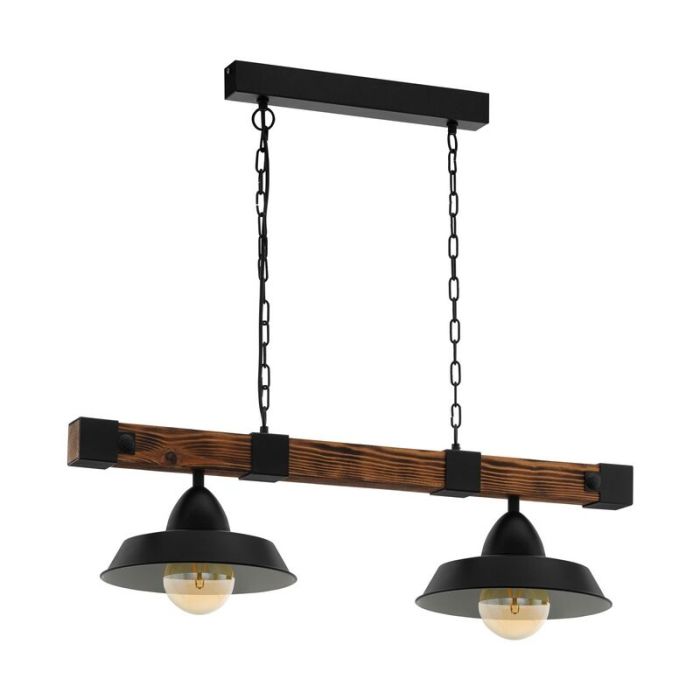 Holz Pendelleuchte Braun, Josia