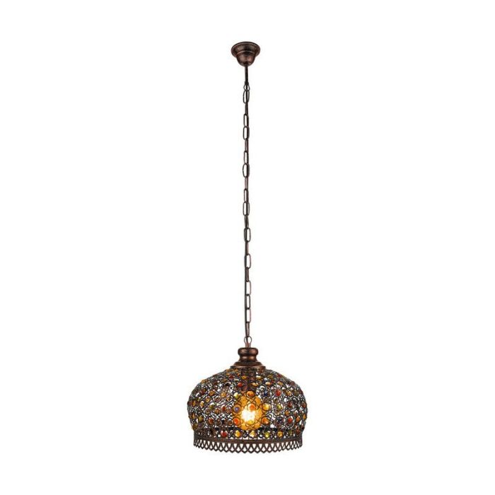 Kupfer orientalische Pendelleuchte Metall, Ahmad