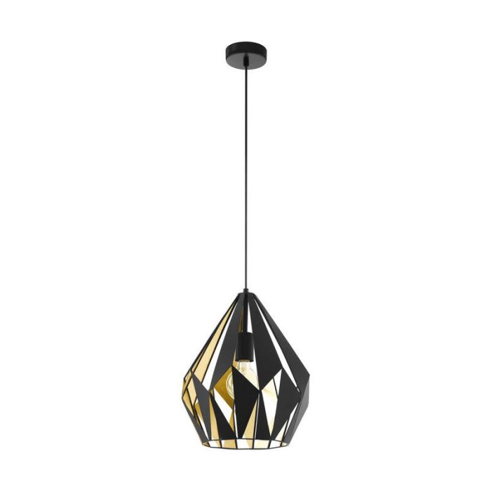Schwarze moderne Pendelleuchte Metall, Acri