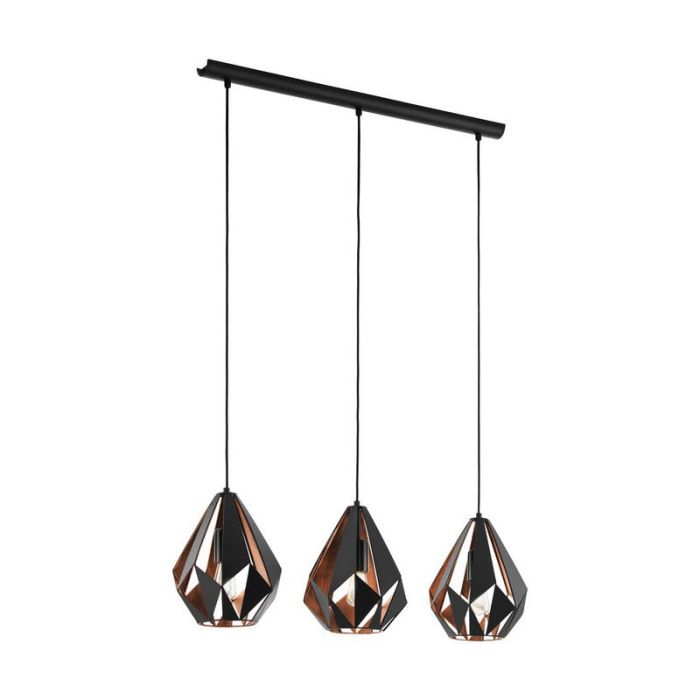 Schwarze moderne Pendelleuchte Metall, Acri