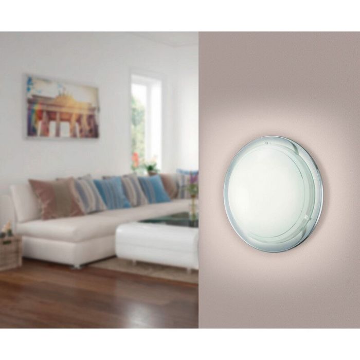 Chrom Deckenlampe Glas, Agena