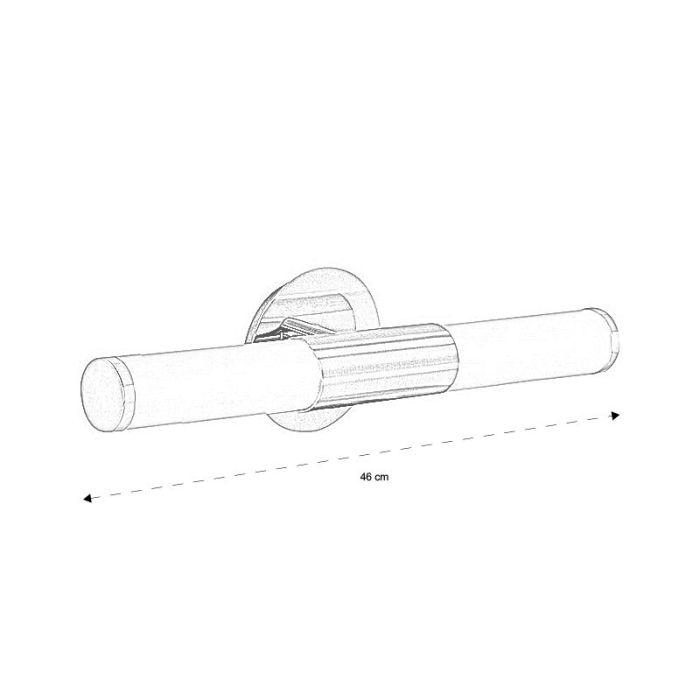 Nickel moderne Spiegelbeleuchtung Glas, Euska, IP44