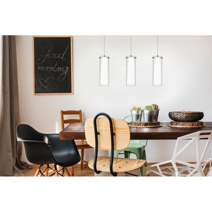 Chrom moderne Pendelleuchte Glas, Barceno
