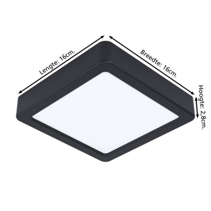 Weiße Deckenlampe Kunststoff, Geraldo, 11W, 3000K LED