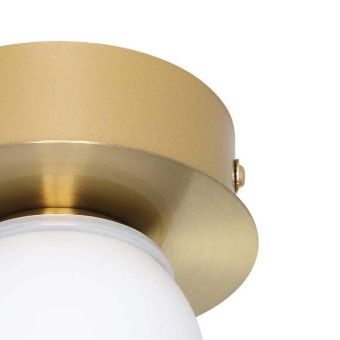 Goldene moderne Deckenleuchte Stahl, Escha, 3,3W, 3000K LED