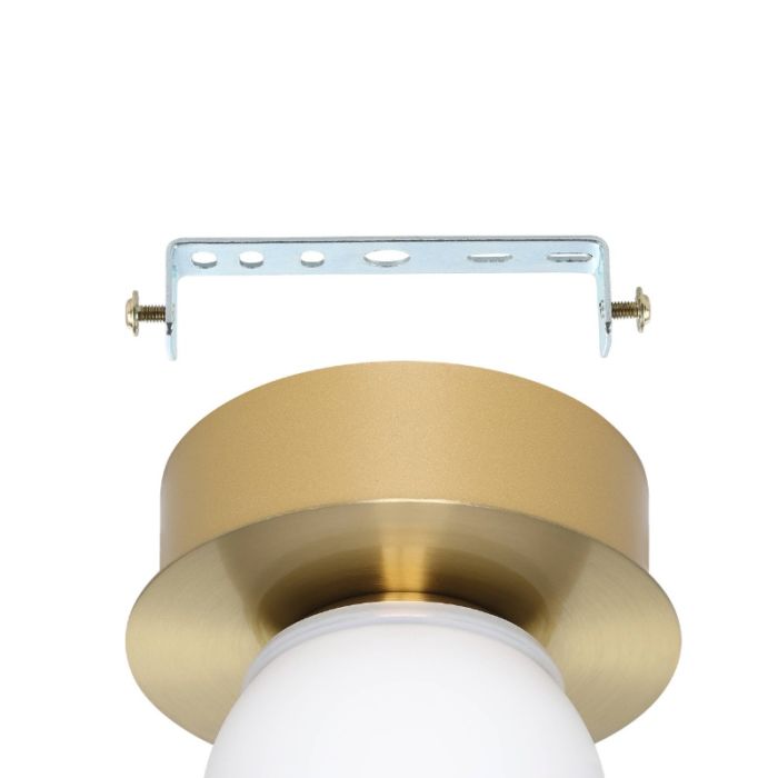 Goldene moderne Deckenleuchte Stahl, Escha, 3,3W, 3000K LED